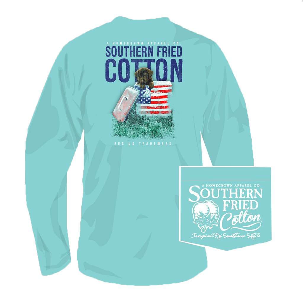Governor Long Sleeve Tee in Mason Jar by Southern Fried Cotton - Country Club Prep