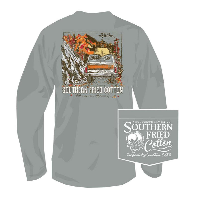 Headed Up the Country Long Sleeve Tee in Chicken Wire by Southern Fried Cotton - Country Club Prep