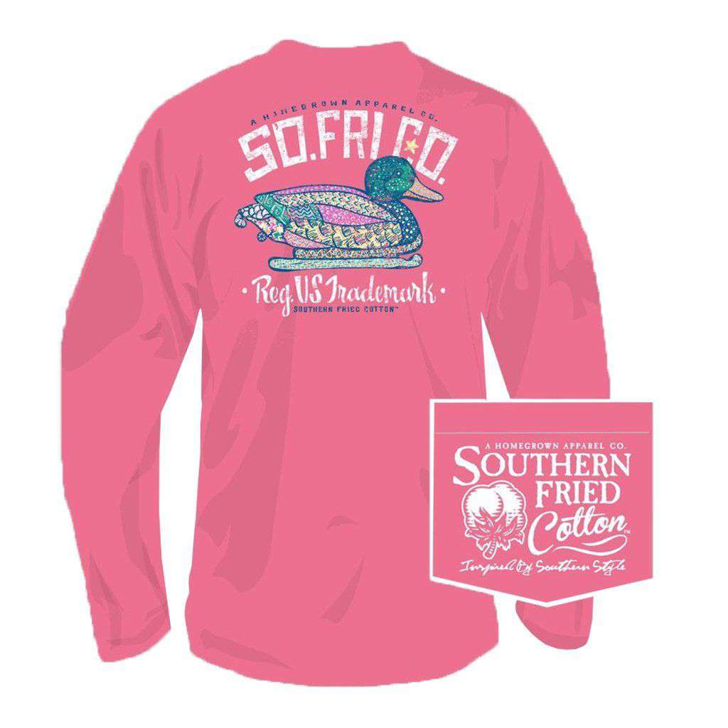 Darling Decoy Long Sleeve Tee in Pink Jam by Southern Fried Cotton - Country Club Prep