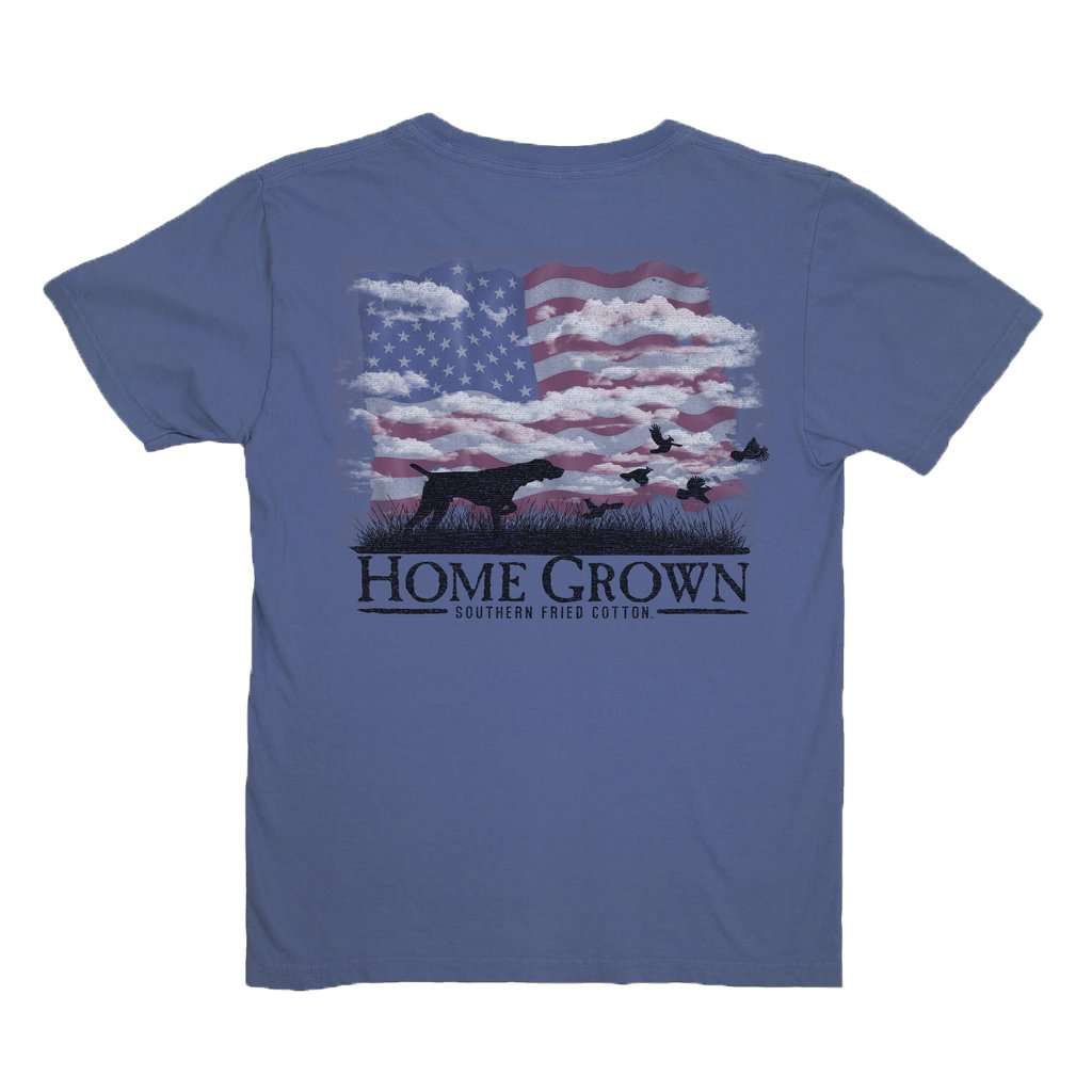 YOUTH USA Point the Way Home Short Sleeve Tee by Southern Fried Cotton - Country Club Prep