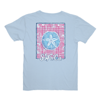 Youth Gingham Sand Dollar Tee by Southern Fried Cotton - Country Club Prep