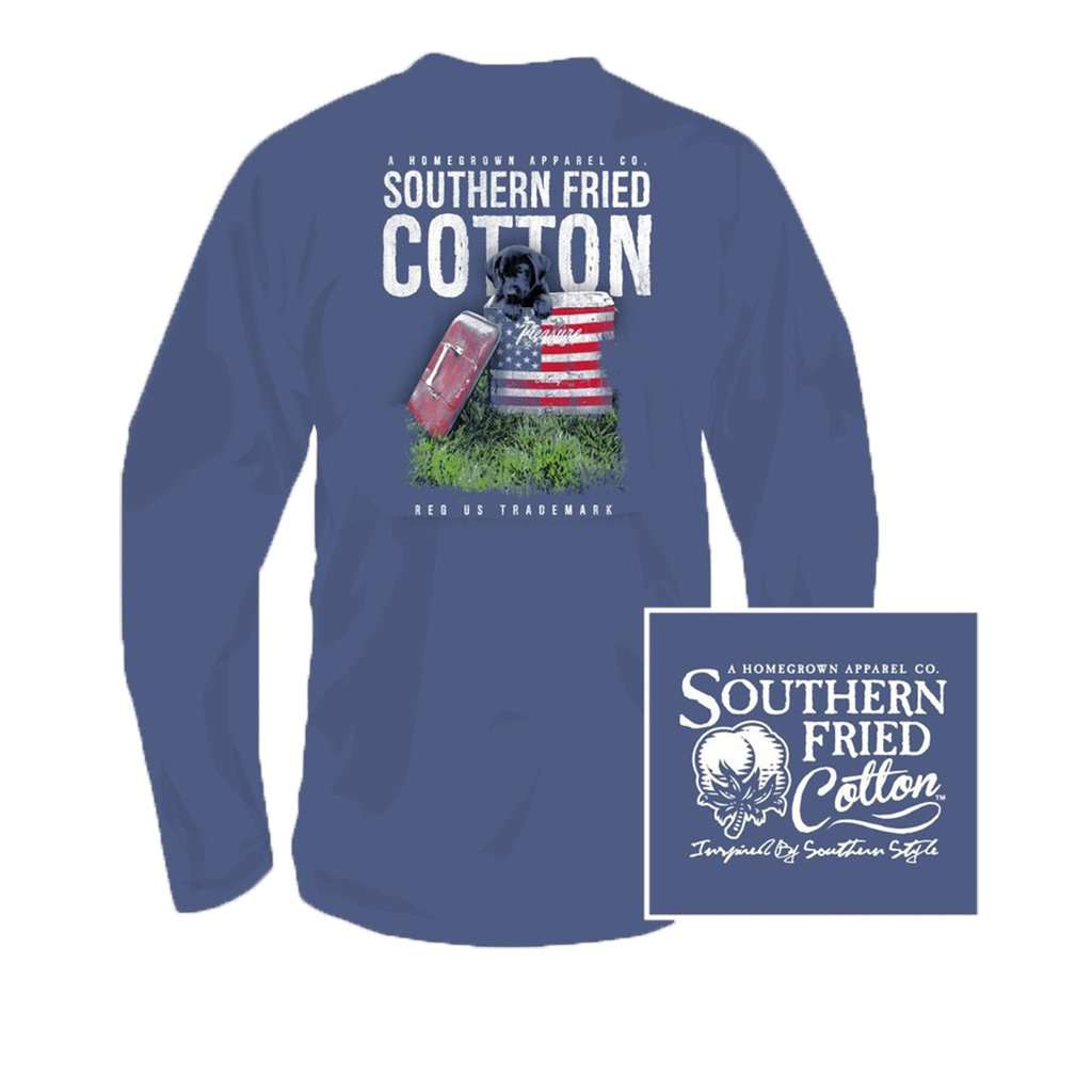 YOUTH Governor Long Sleeve Tee in Summer Shadow by Southern Fried Cotton - Country Club Prep