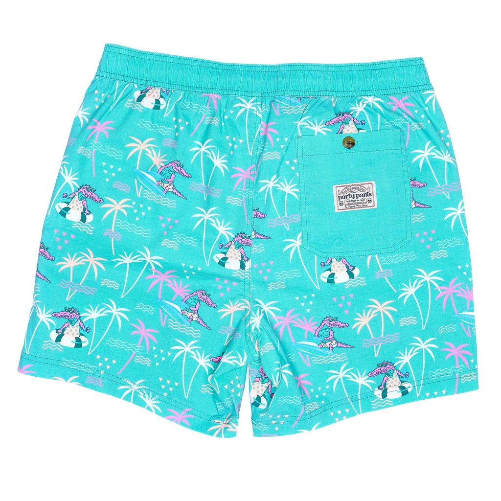 Ski Gator Swim Short by Party Pants - Country Club Prep