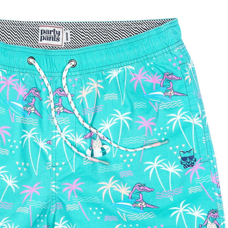 Ski Gator Swim Short by Party Pants - Country Club Prep