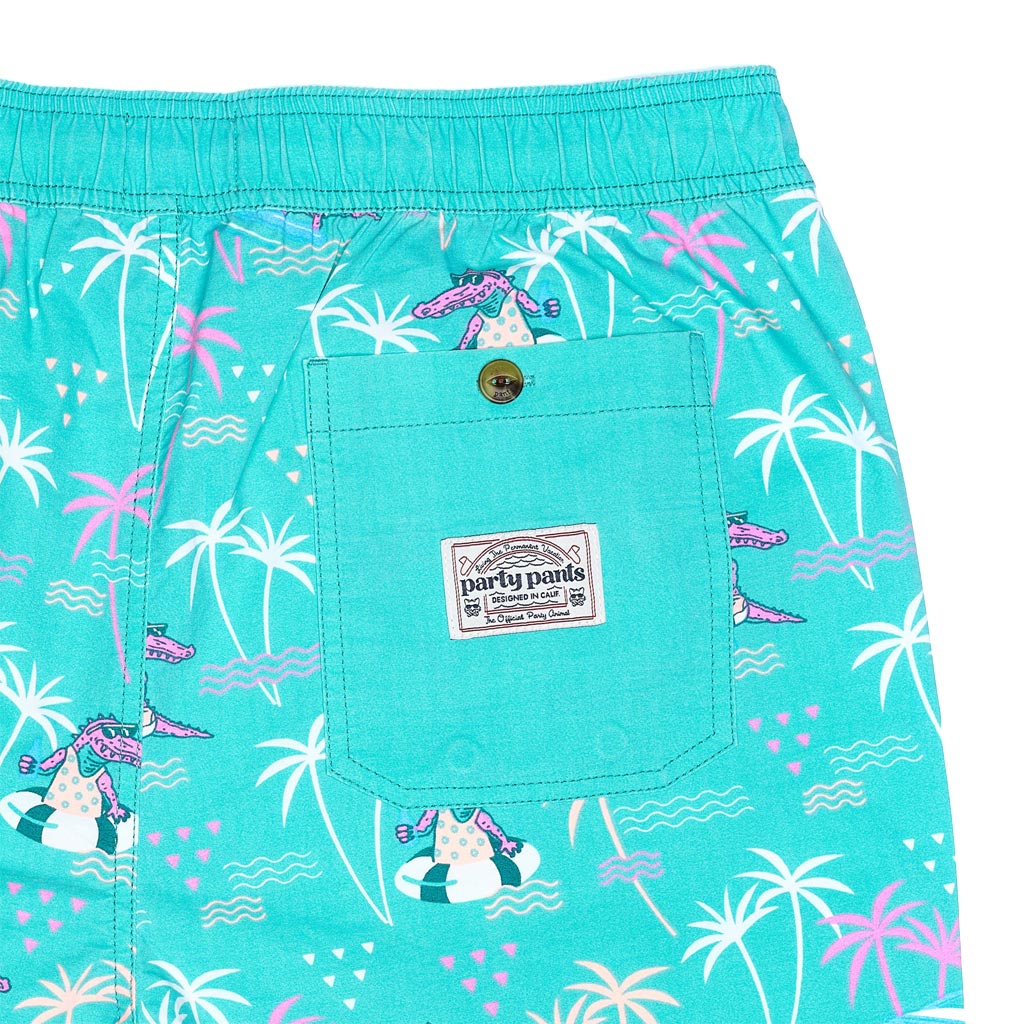 Ski Gator Swim Short by Party Pants - Country Club Prep