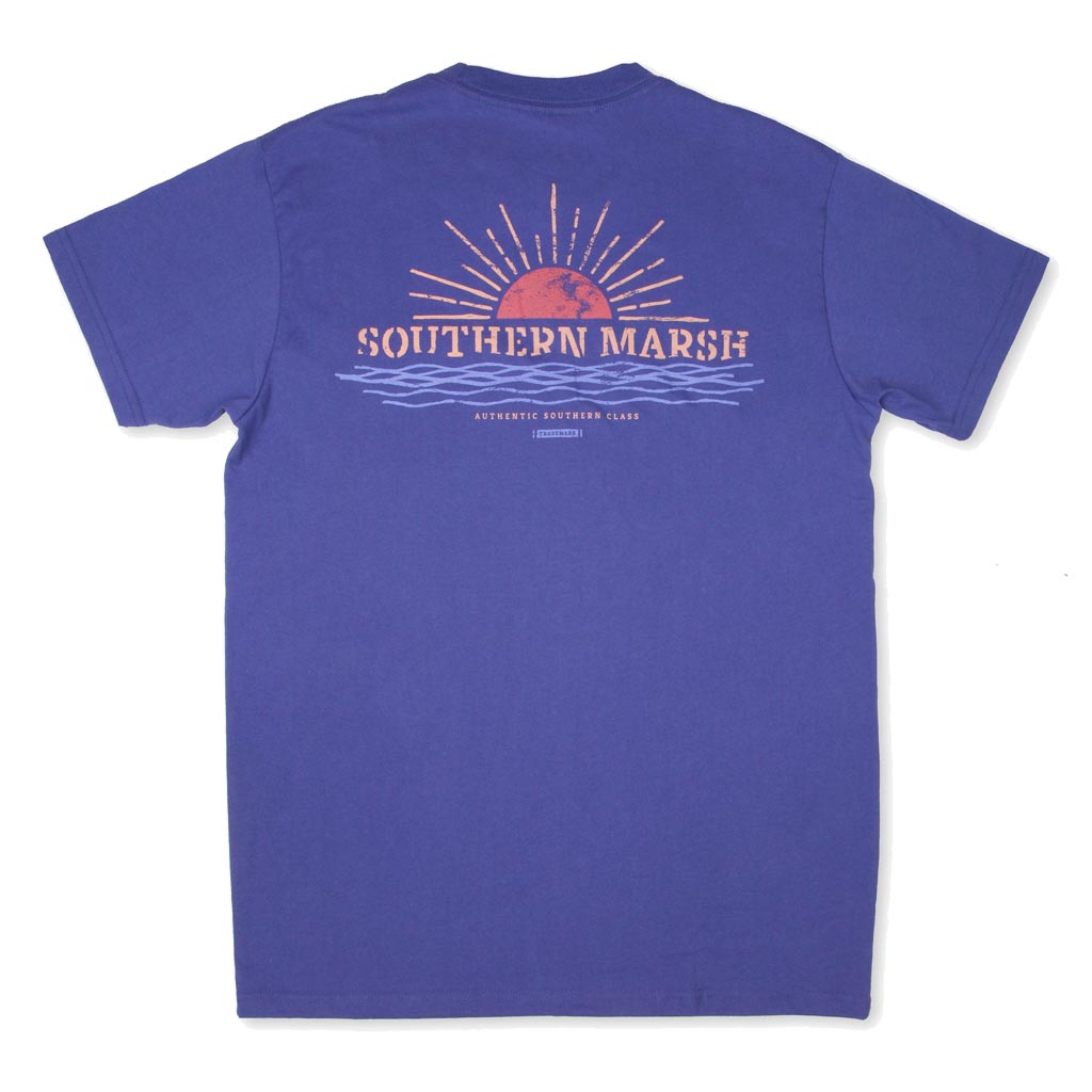 Branding Collection Tee - Sunset in Indigo by Southern Marsh - Country Club Prep