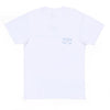 Authentic Collegiate Tee in White with Light Blue by Southern Marsh - Country Club Prep