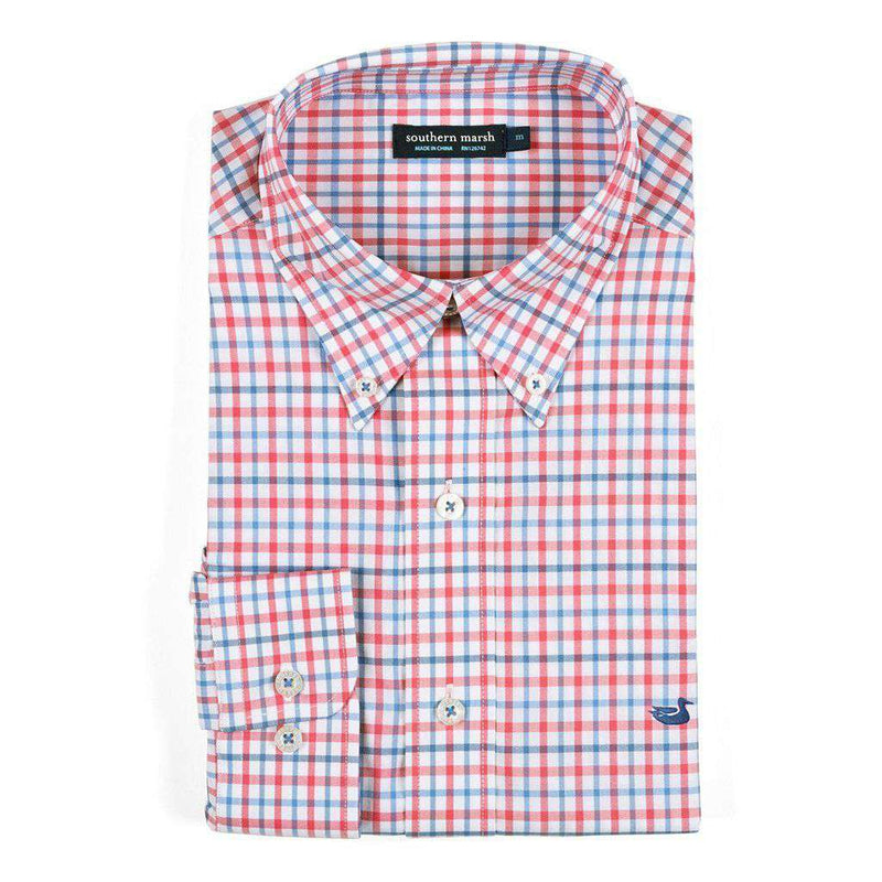 Chambers Performance Gingham Dress Shirt by Southern Marsh - Country Club Prep