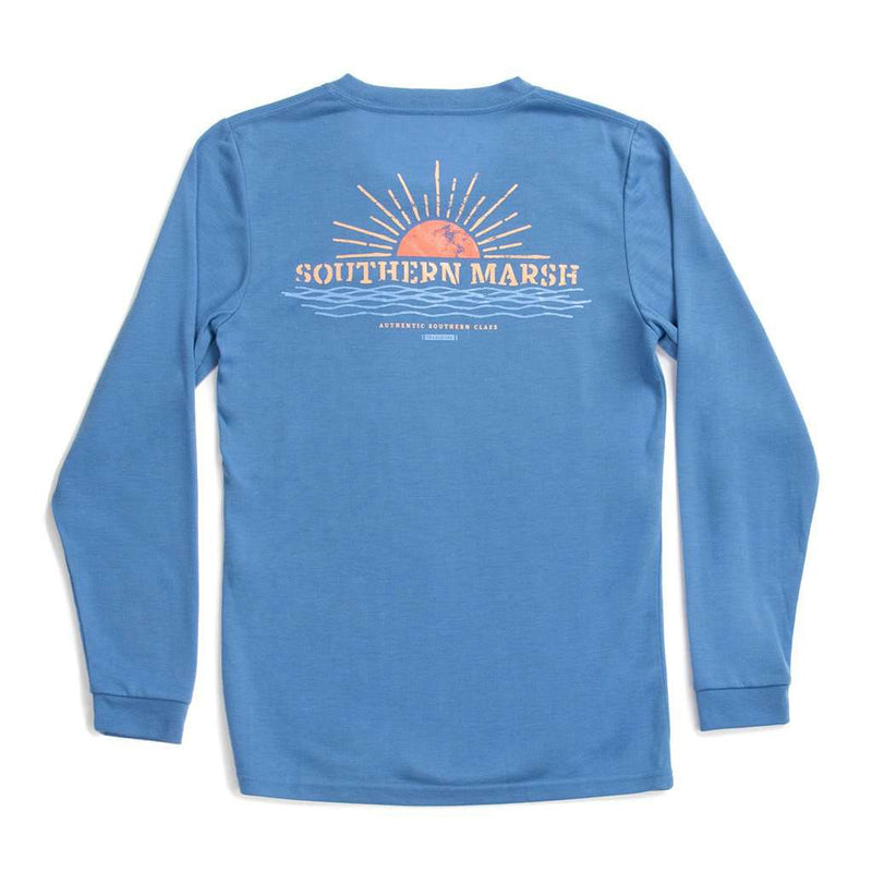 Southern Marsh Long Sleeve FieldTec™ Comfort Tee - Sunset | Free ...