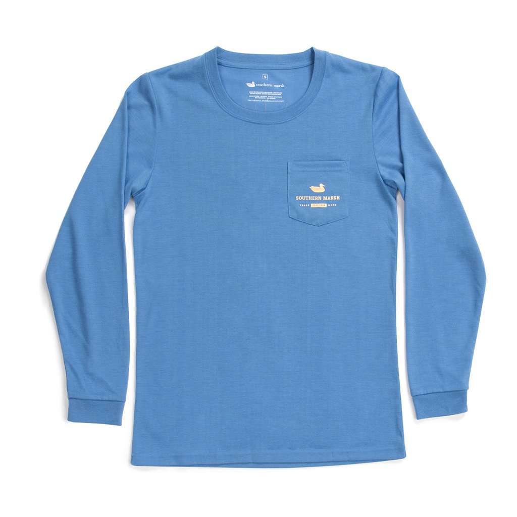 Long Sleeve FieldTec™ Comfort Tee - Sunset by Southern Marsh - Country Club Prep