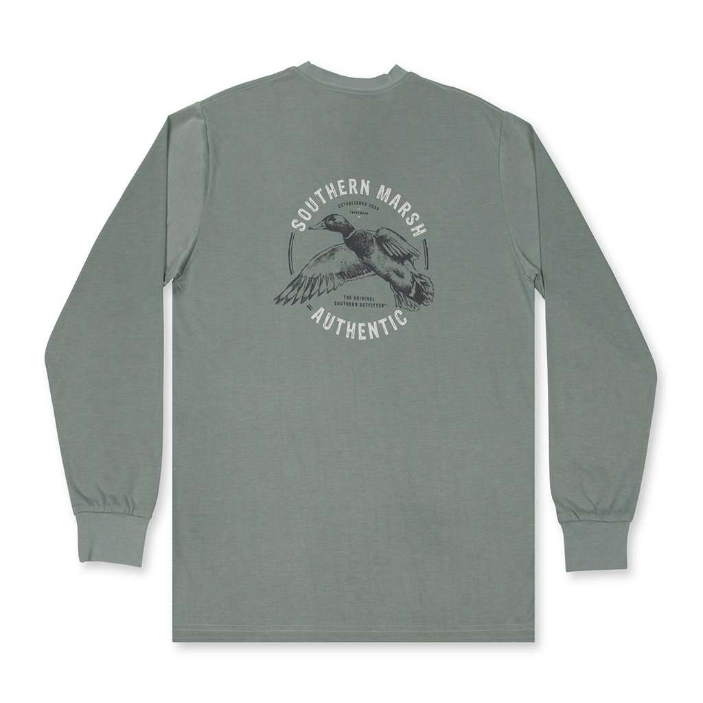 Long Sleeve FieldTec™ Inflight Comfort Tee by Southern Marsh - Country Club Prep