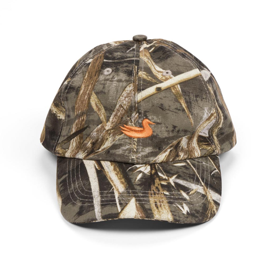 Realtree MAX-5 Camouflage Hat with Orange Duck by Southern Marsh - Country Club Prep