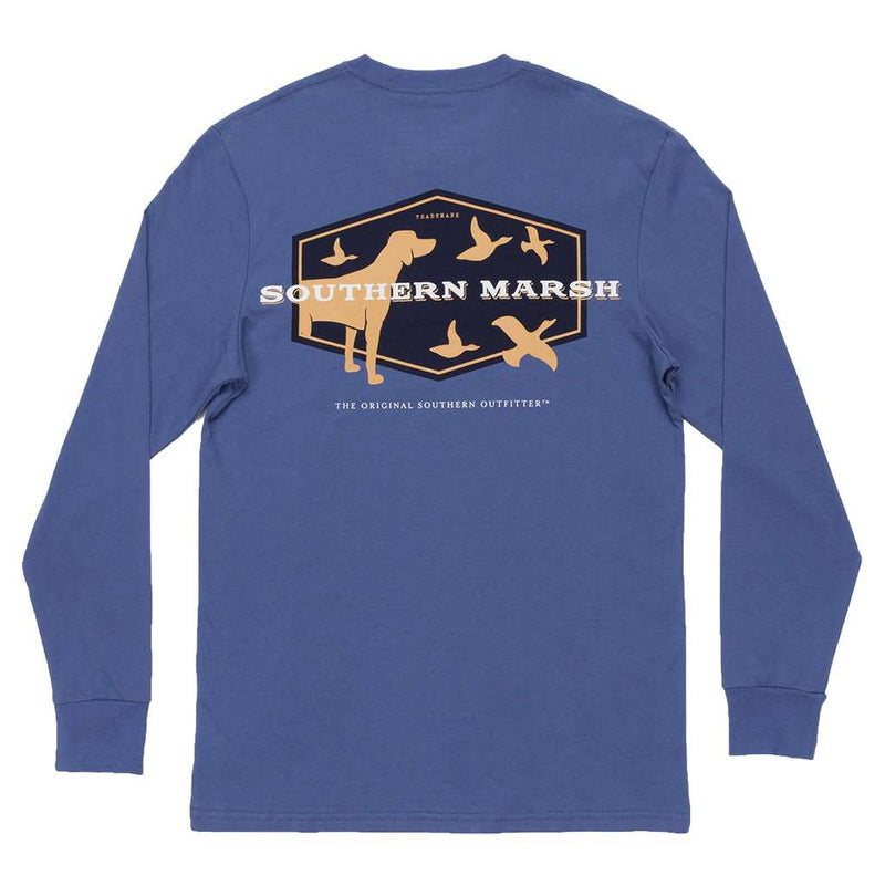 Long Sleeve Branding Hunting Dog Tee by Southern Marsh - Country Club Prep