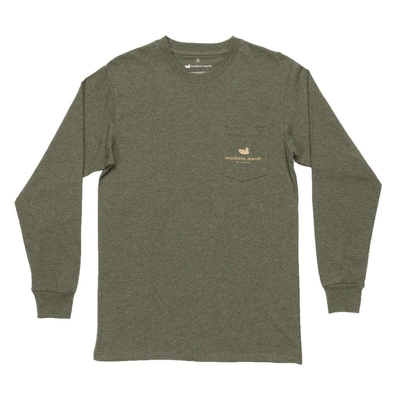 Long Sleeve Branding Hunting Dog Tee by Southern Marsh - Country Club Prep