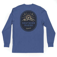 Long Sleeve Branding Mountain Rise Tee by Southern Marsh - Country Club Prep