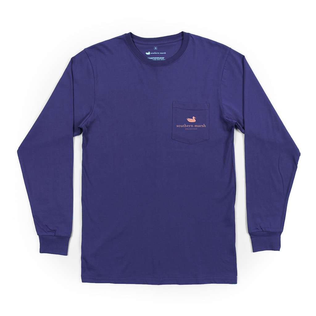 Long Sleeve Branding Sunset Tee by Southern Marsh - Country Club Prep