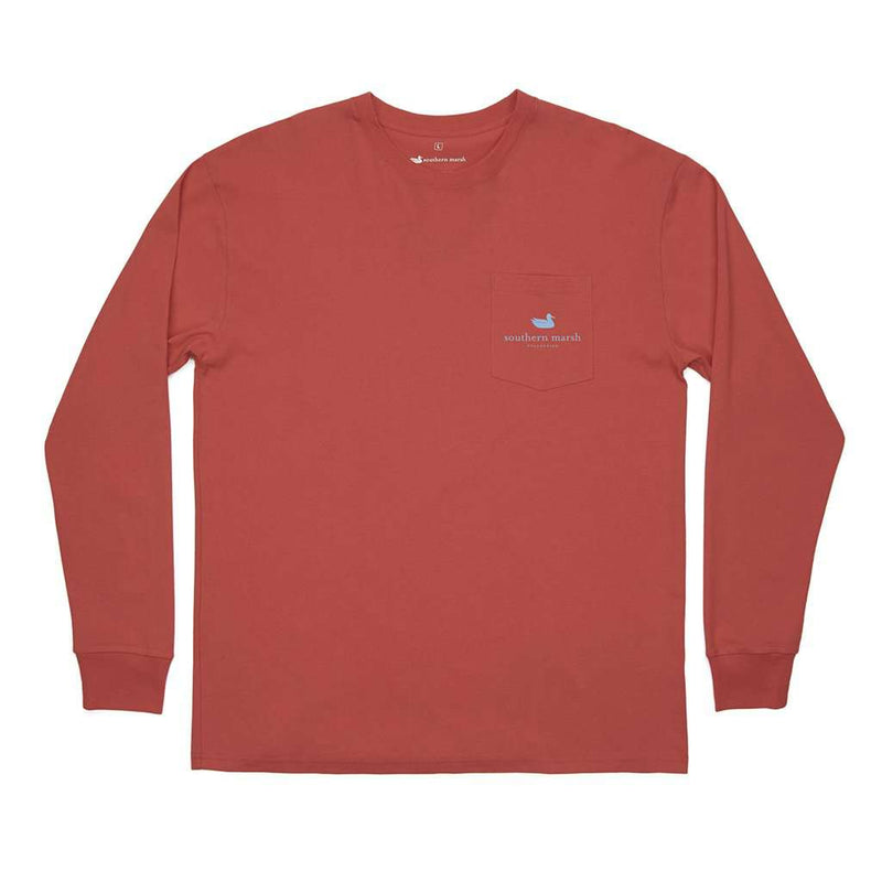 Long Sleeve Branding Sunset Tee by Southern Marsh - Country Club Prep