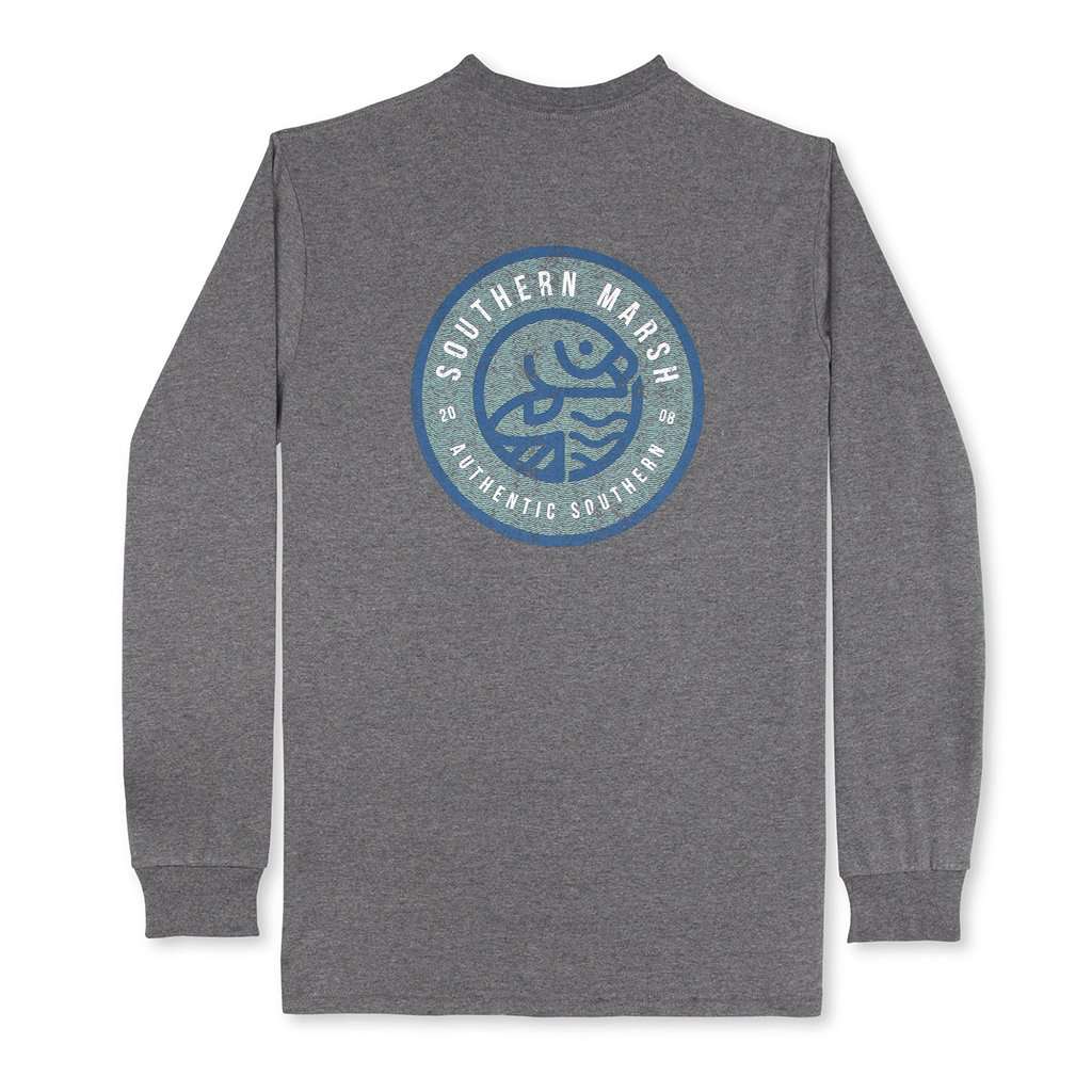 Long Sleeve Circle Catch Tee by Southern Marsh - Country Club Prep
