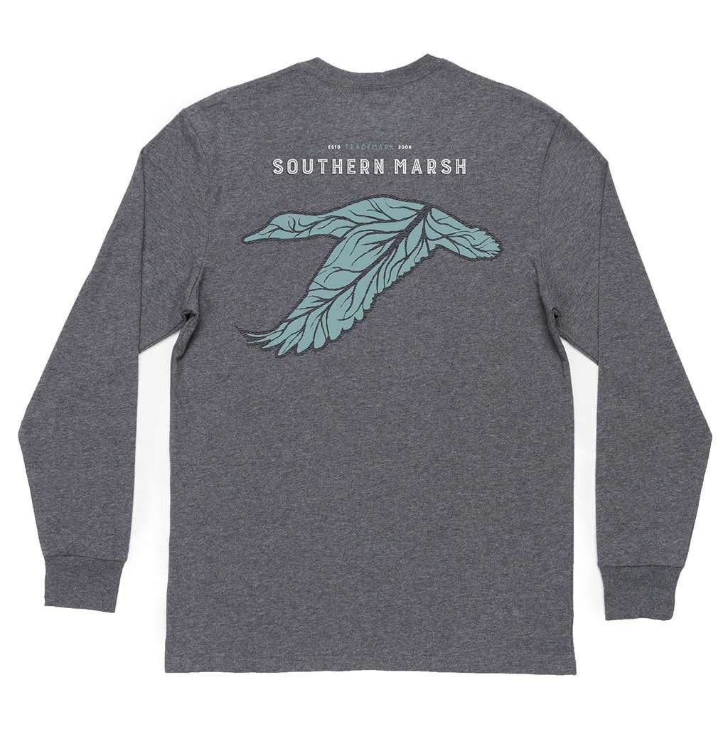 Long Sleeve Delta Duck Tee by Southern Marsh - Country Club Prep