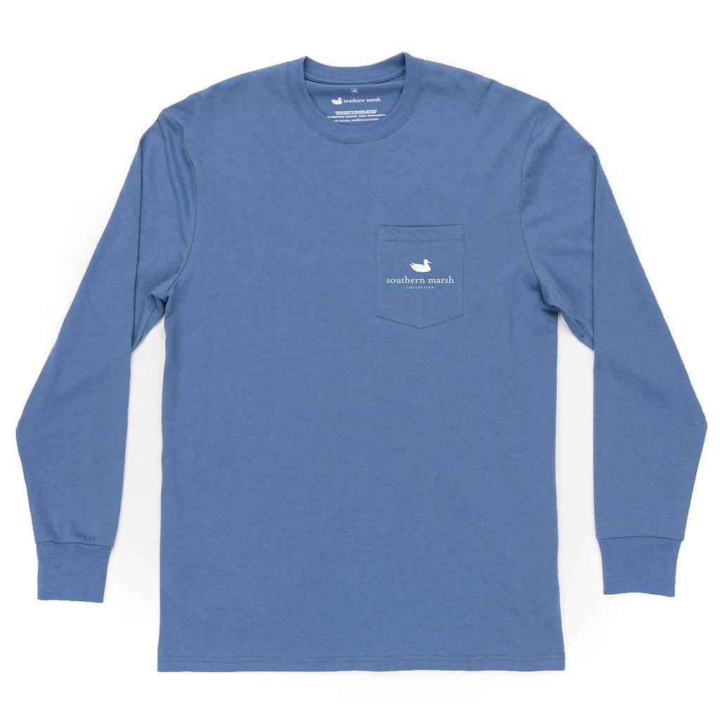 Long Sleeve Delta Fish Tee by Southern Marsh - Country Club Prep