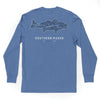Long Sleeve Delta Fish Tee by Southern Marsh - Country Club Prep