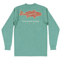 Long Sleeve Delta Fish Tee by Southern Marsh - Country Club Prep