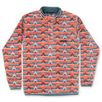 Moab Stripe Fleece Pullover by Southern Marsh - Country Club Prep