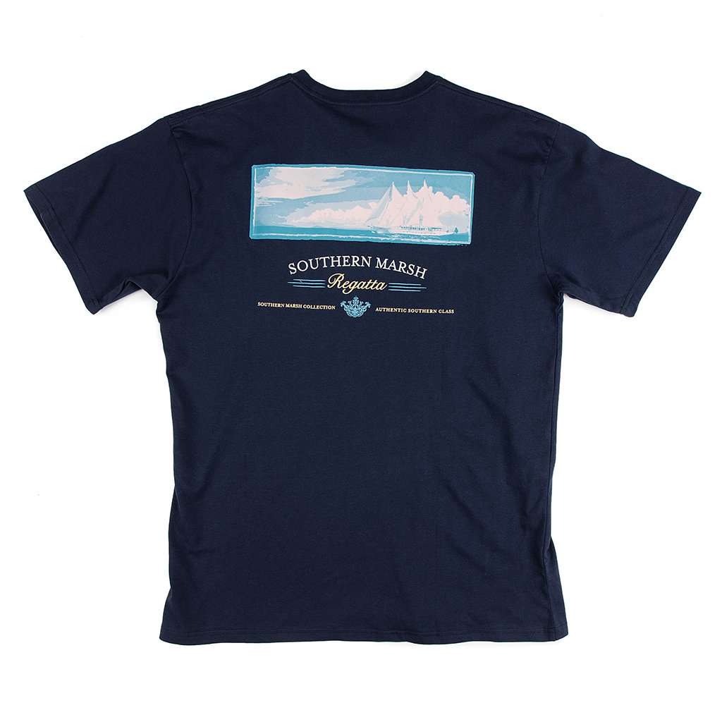 Regatta Tee Shirt by Southern Marsh - Country Club Prep