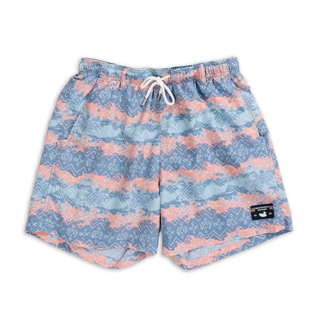 SEAWASH™ Shoals Swim Trunk - Mayan Watercolor by Southern Marsh - Country Club Prep