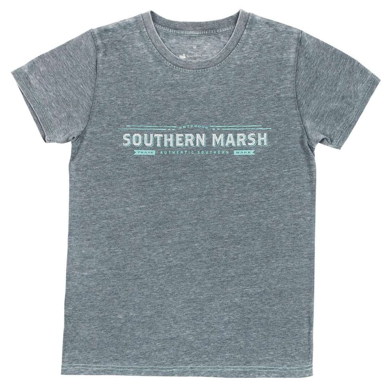 SEAWASH™ Rustic Trademark Crewneck Tee by Southern Marsh - Country Club Prep