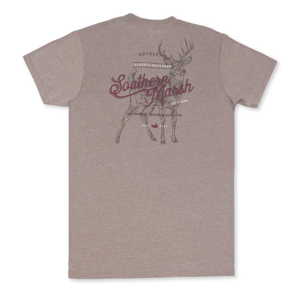 The Seawash Deer Tee Shirt by Southern Marsh - Country Club Prep