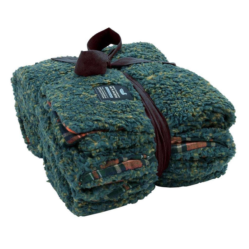 Parkway Sherpa Blanket by Southern Marsh - Country Club Prep