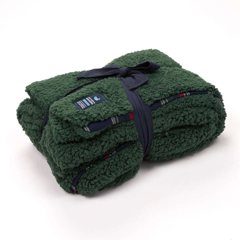 Watson Pile Sherpa Blanket by Southern Marsh - Country Club Prep