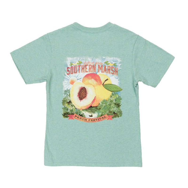Youth Peach Festivals Tee Shirt by Southern Marsh - Country Club Prep