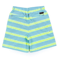 Youth Cruiser Stripe Dockside Swim Trunk in Antigua Blue by Southern Marsh - Country Club Prep