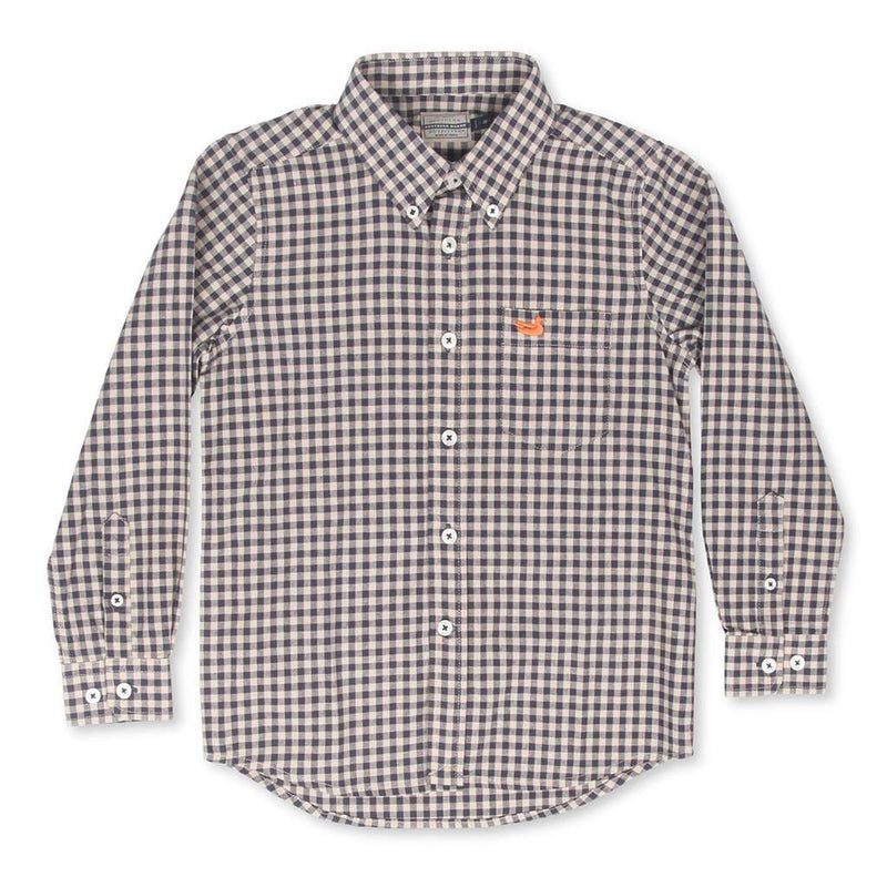 Youth Sumner Washed Gingham Dress Shirt by Southern Marsh - Country Club Prep