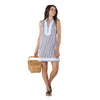 Stripe Shirting Sleeveless Tunic by Sail To Sable - Country Club Prep