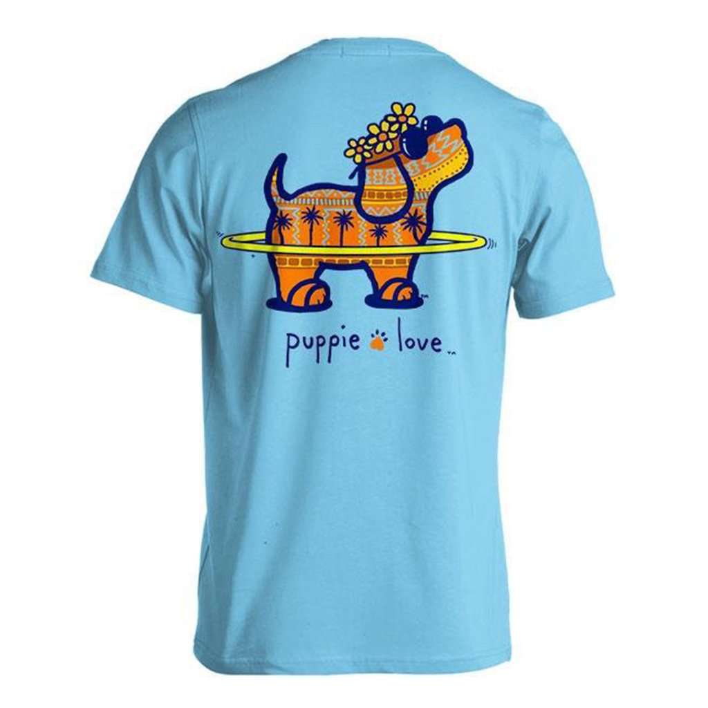 Puparoo Short Sleeve Tee in Sky by Puppie Love - Country Club Prep