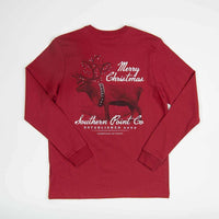 Christmas Reindeer Long Sleeve Tee by Southern Point Co. - Country Club Prep