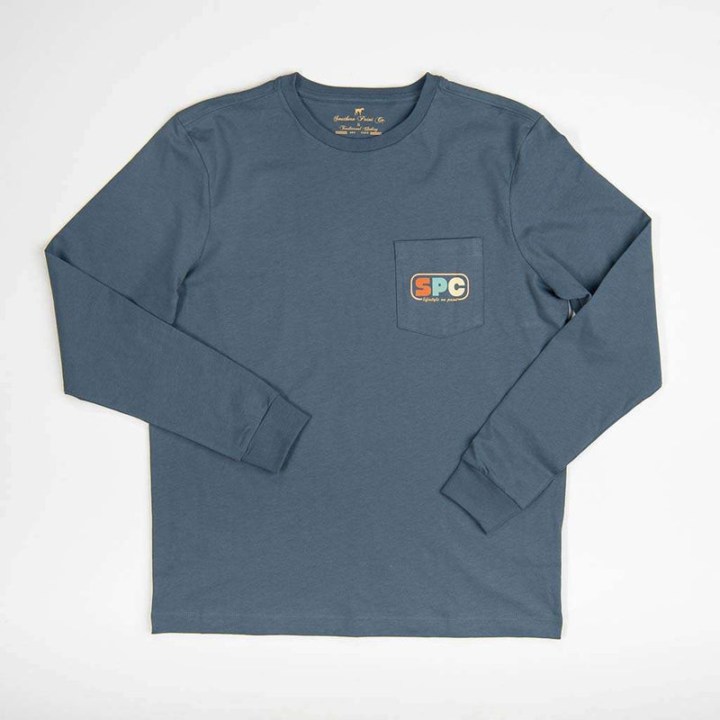 Retro Greyton Long Sleeve Tee by Southern Point Co. - Country Club Prep