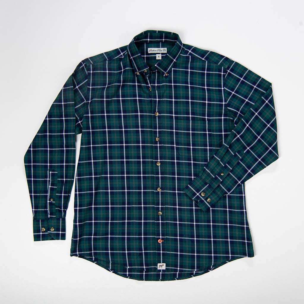 The Stretch Brushed Hadley Shirt by Southern Point Co. - Country Club Prep