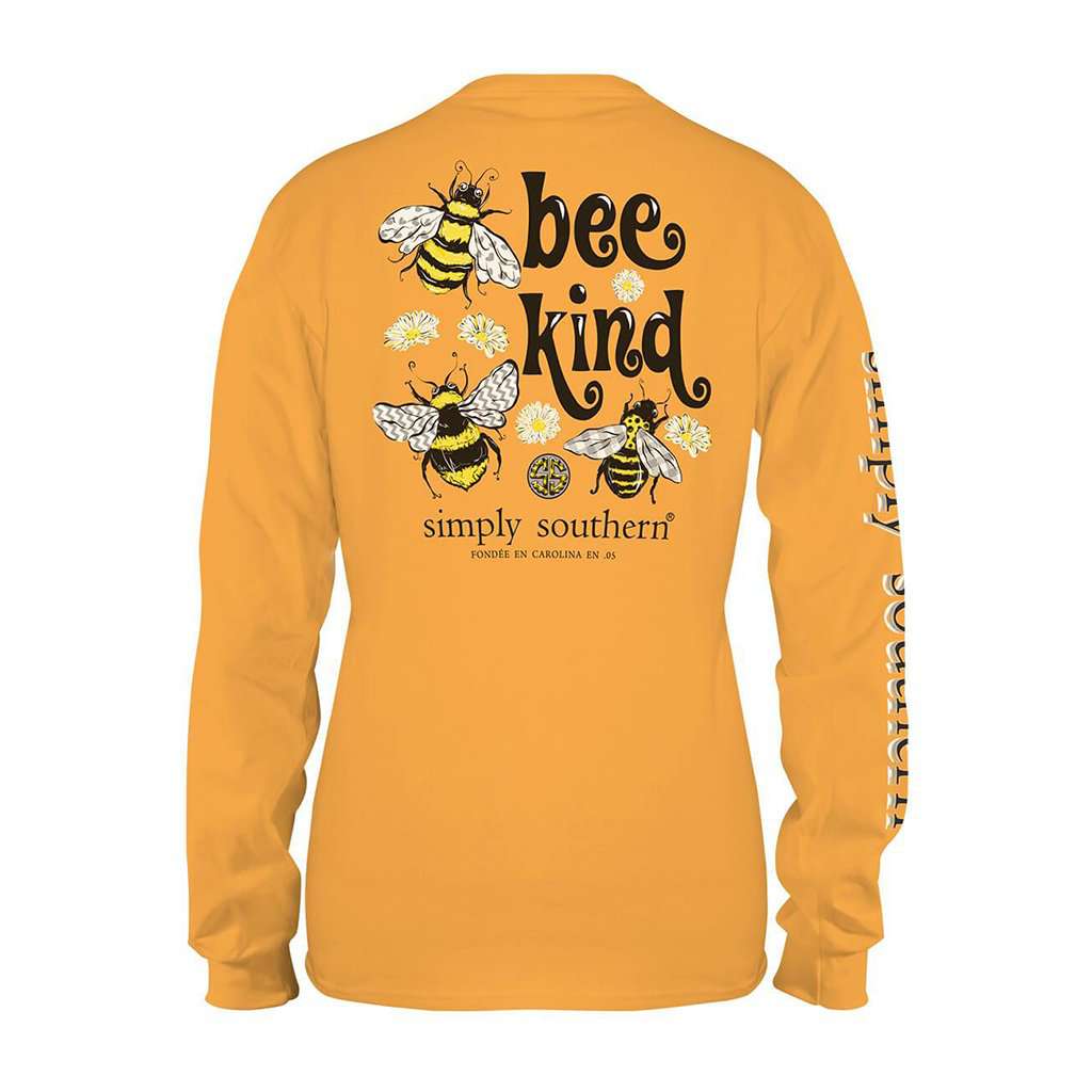 Youth Long Sleeve Bee Tee by Simply Southern - Country Club Prep