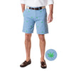 Pot Leaf Stretch Twill Cisco Short in Slate by Castaway Clothing - Country Club Prep