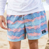 SEAWASH™ Shoals Swim Trunk - Mayan Watercolor by Southern Marsh - Country Club Prep