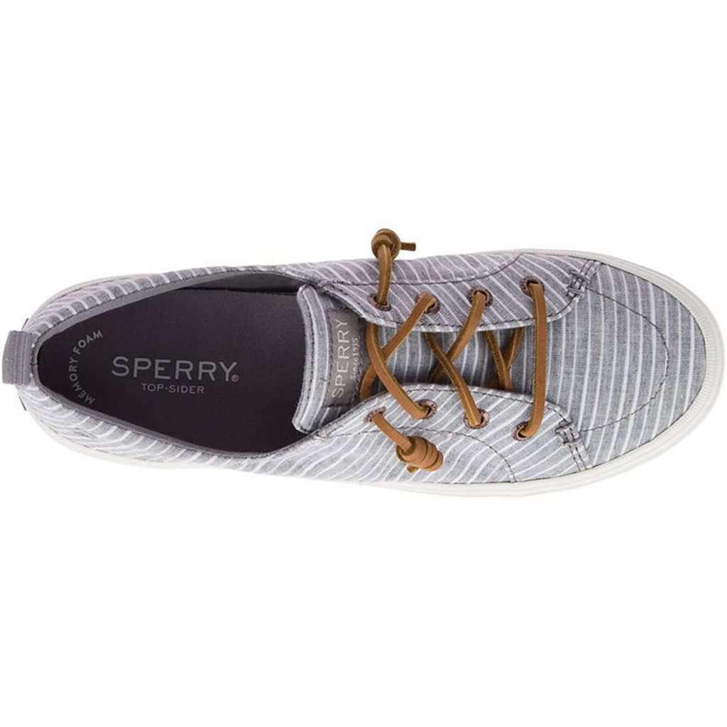 Sperry Womens Crest Vibe Chambray Stripe Sneaker | Free Shipping â Country Club Prep