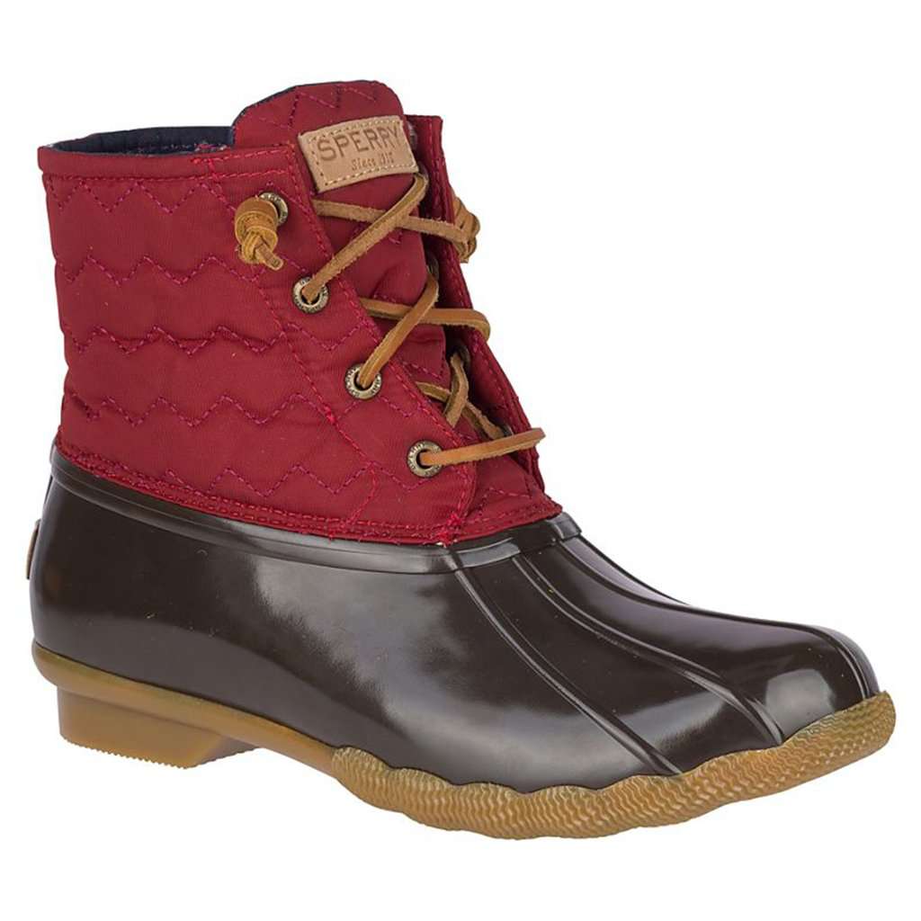 Women's Saltwater Quilted Chevron Duck Boot by Sperry - Country Club Prep