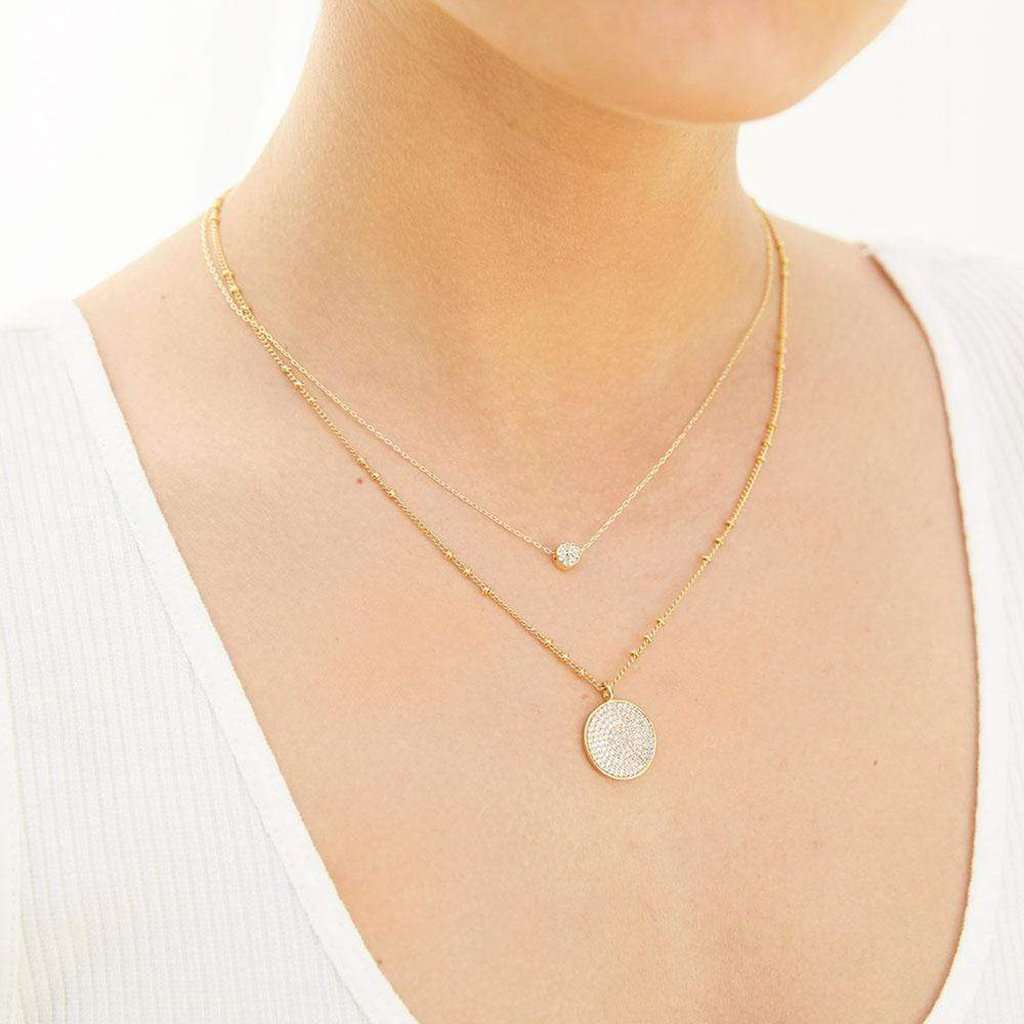 Pristine Coin Necklace by Gorjana - Country Club Prep