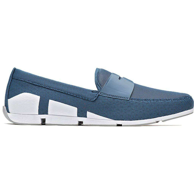 Men's Breeze Penny Loafer in Slate, White & Light Gray by SWIMS - Country Club Prep