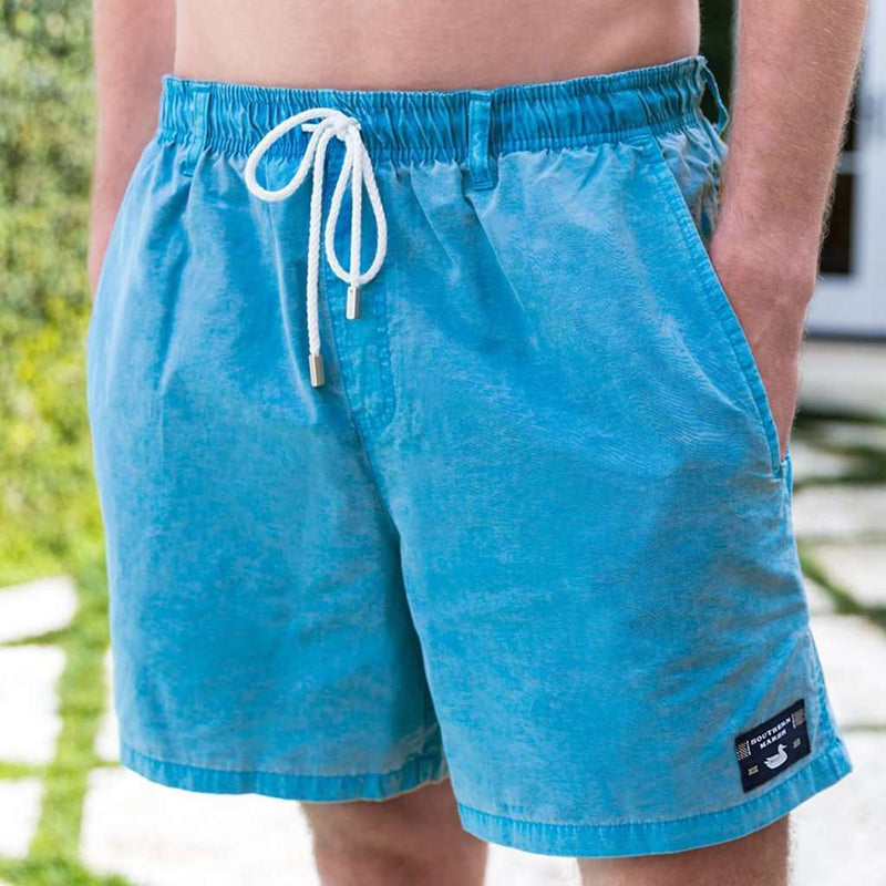 SEAWASH™ Shoals Swim Trunk in Teal by Southern Marsh - Country Club Prep