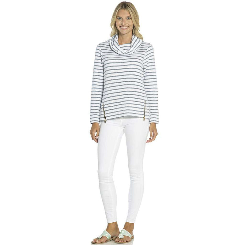 French Terry Top in Navy by Sail to Sable - Country Club Prep